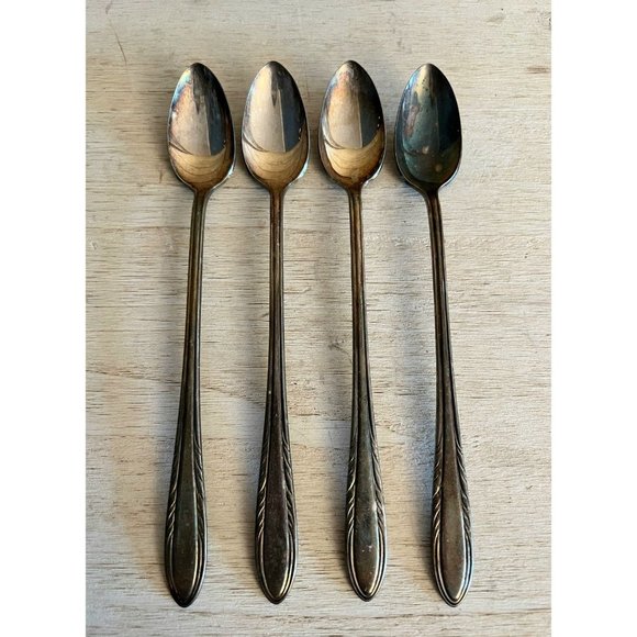 viceroy Dining Silverware Long Spoons Silver Plate Viceroy Vintage